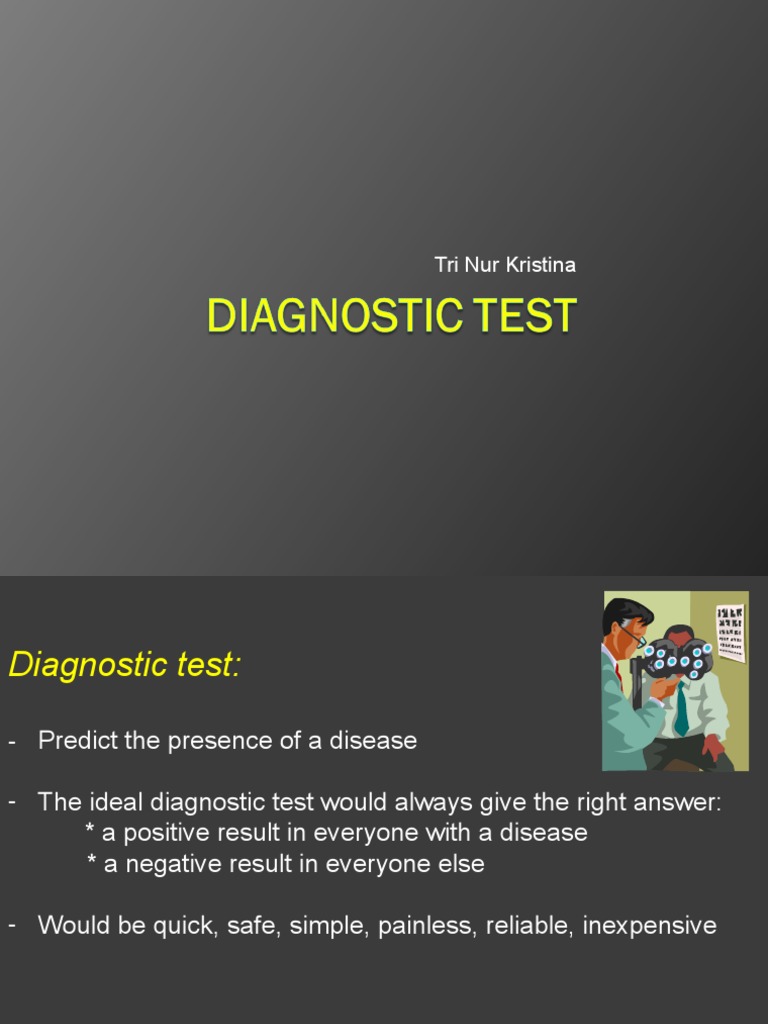 Diagnostic Test PDF Sensitivity And Specificity Health Sciences