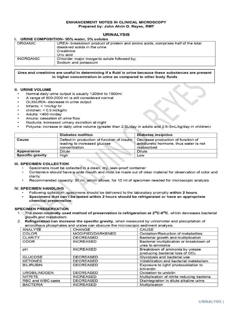 Legend Clinical Microscopy Enhancement Program Lecture Notes Part 1 | PDF