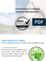 IEMA Certificate - Day 1