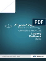 Subaru Outback 2023 EyeSight Driving Assist System Manual