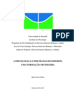 A Psicologia E O Psicólogo Do Esporte: Uma Formação Necessária