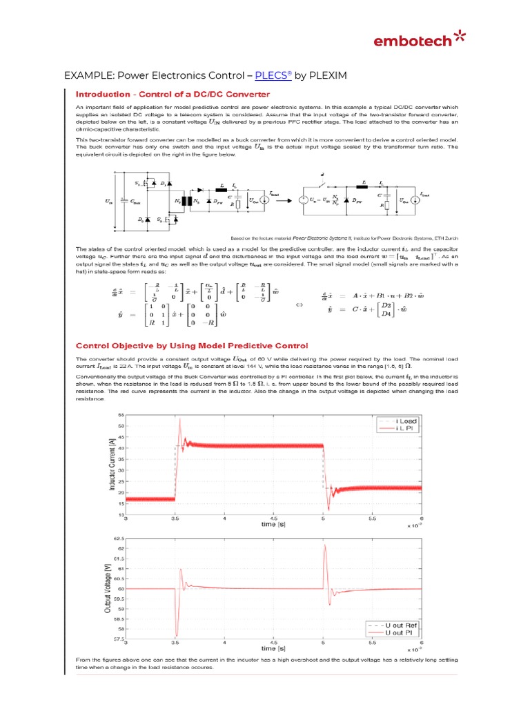 PLECSIM Power Electronics Control Example PDF