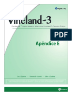 Escalas de Comportamento Adaptativo Vineland Terceira Edição - apendice E