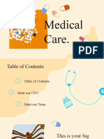 Flat Design Medical Presentation Orange Variant