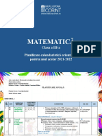 Planificare Matematica 3