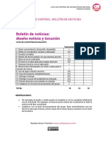 LISTA DE CONTROL I Boletin Noticias