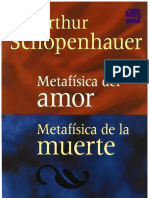 Metafísica Del Amor y Metafísica de La Muerte Autor Schopenhauer