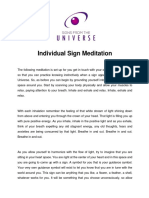 Individual Sign Meditation Day 3