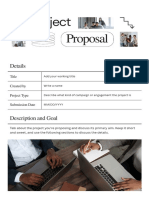 Project Proposal Doc in Black and White Editorial Style