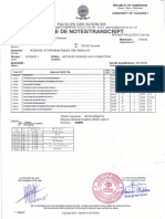 Relevé Licence - 2022