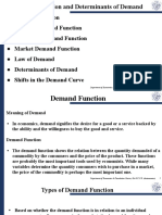  Demand Function and Determinants of Demand