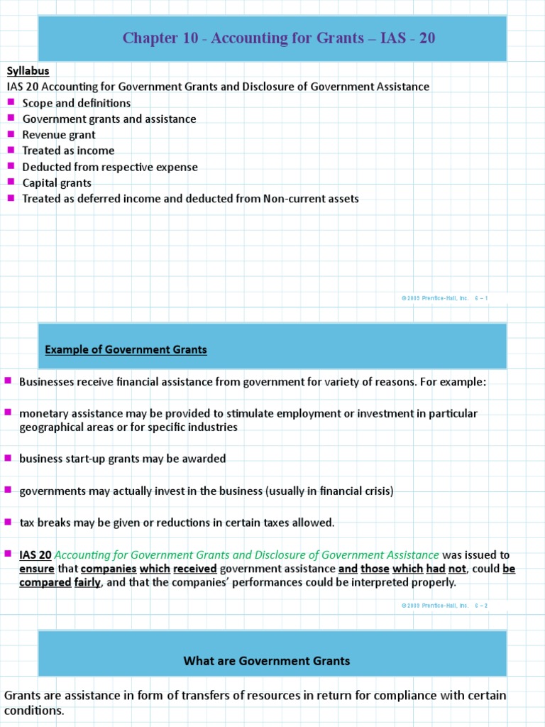 Accounting For Grants | PDF