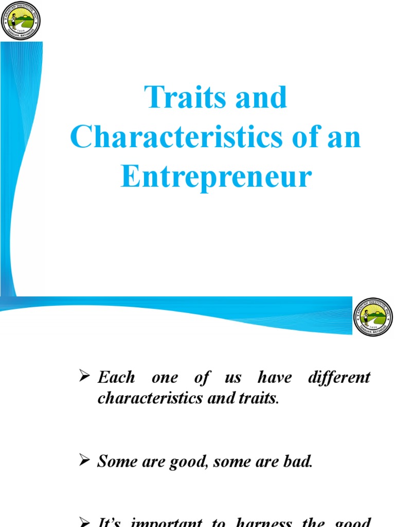 Key Traits of Successful Entrepreneurs | PDF | Self-Improvement