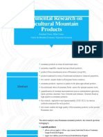 BC MC ExperimentalResearchOnAgriculturalMountainProducts