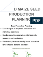 Lecture 11 - Maize Hybrid Seed Production