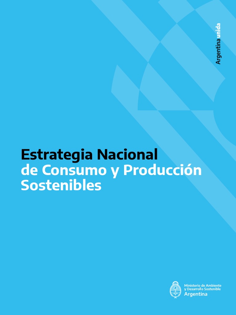 Estrategia Nacional De Consumo Y Produccion Sostenibles Pdf