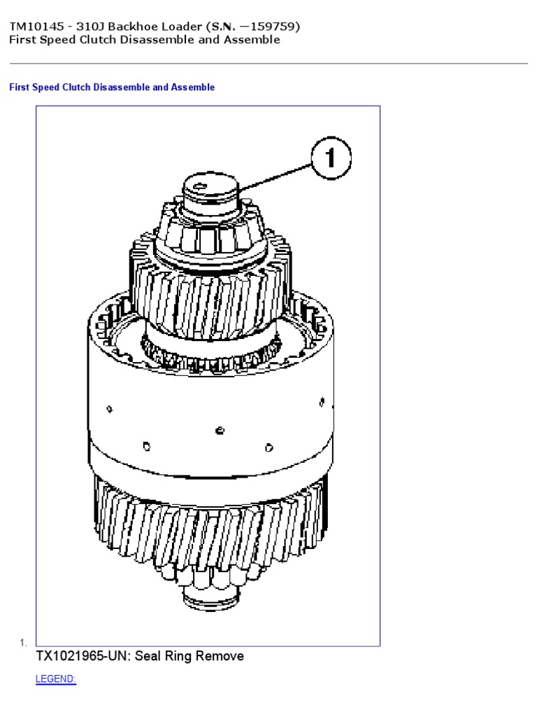 First Speed Clutch Disassemble and Assemble | PDF | Piston | Bearing ...