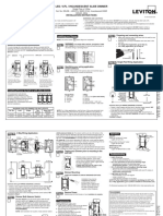 Led / CFL / Incandescent Slide Dimmer: Installation Instructions