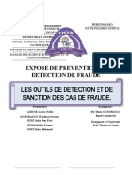 Expose de Prevention Et Detection de Fraude: Les Outils de Detection Et de Sanction Des Cas de Fraude.