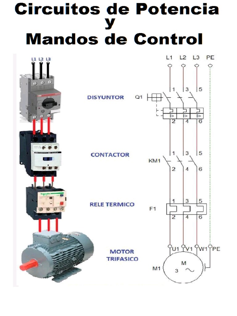 Circuitos de Potencia y Mando de Control | PDF