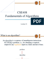 Lecture 1 (Fundamental of Algorithms)