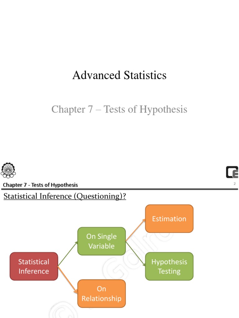 Chapter 7 Tests of Hypothesis PDF