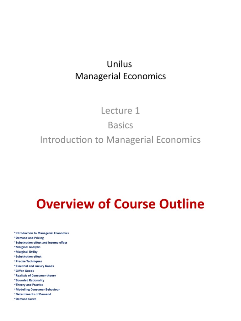 Lecture 1 | PDF