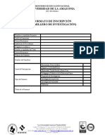 Formato Semillero Inscripción de Ponencias