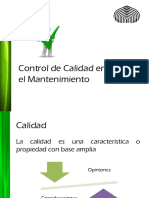 Clase 6. Control de Calidad en El Mantenimiento MC4662 Version 2