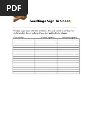Seedlings Sign In
