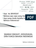 Kedudukan, Dan Fungsi Bahasa