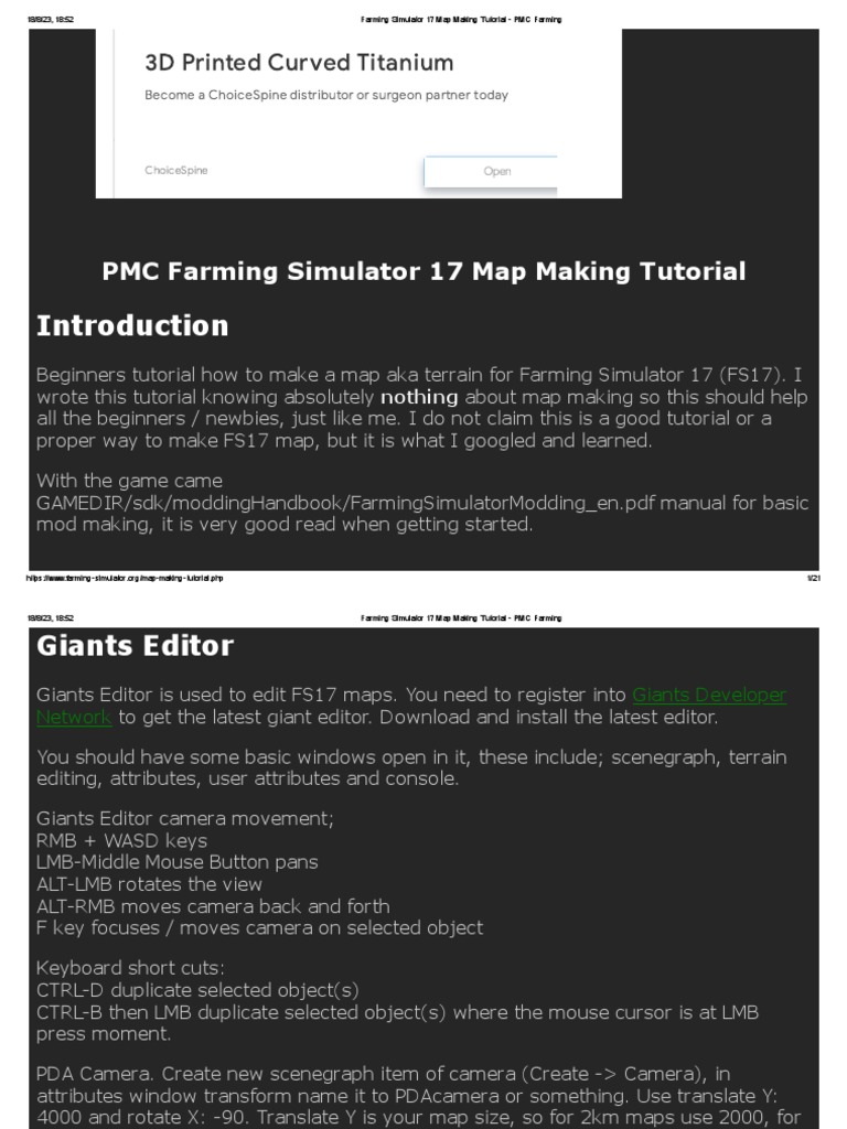 Farming simulator 17 map making tutorial pmc farming pdf texture