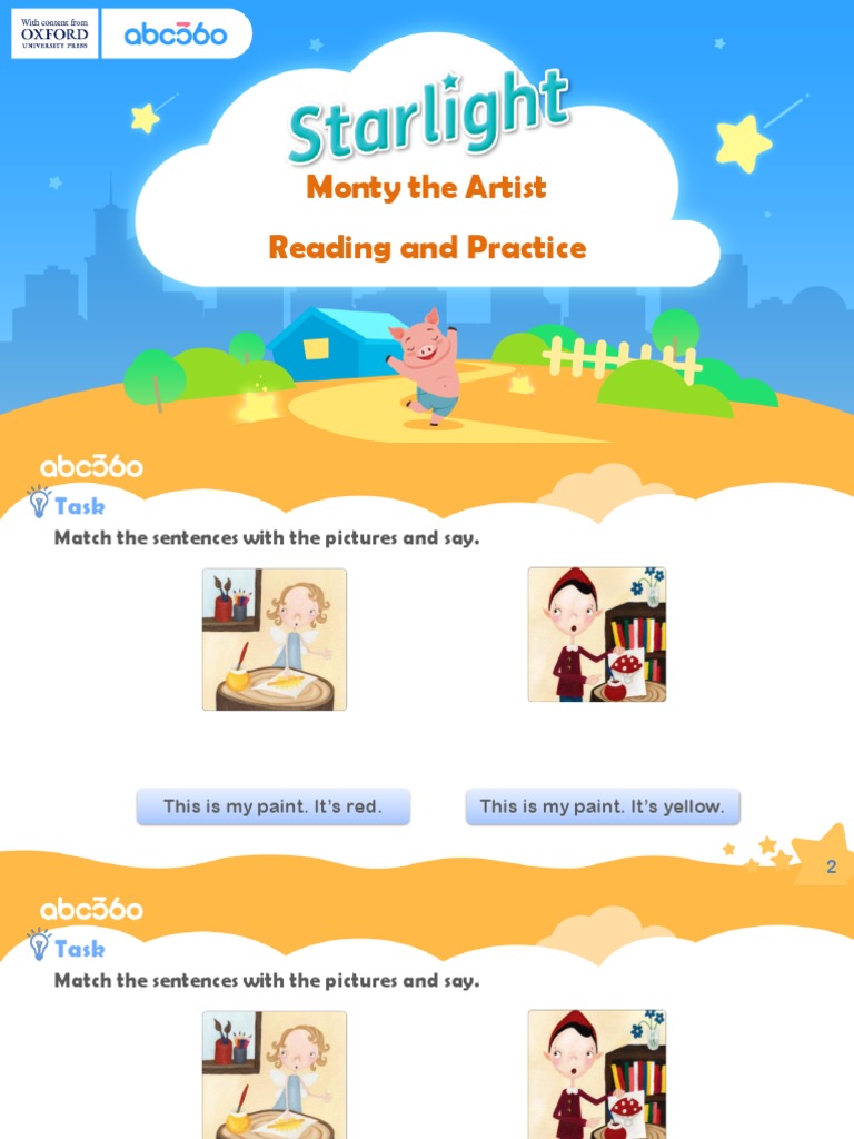 Teenager English Starlight 1 Unit 1 Lesson 5 Monty The Artist Reading ...