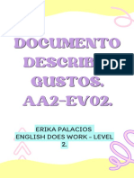 Documento Describir Gustos. AA2-EV02, Erika Palacios