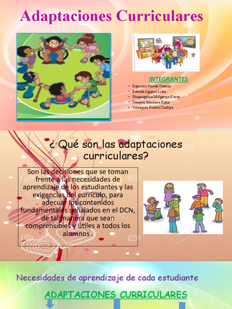 Adaptaciones Curriculares | PDF | Plan de estudios | Aprendizaje