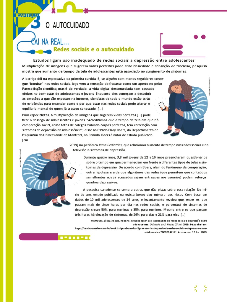 Texto Sobre Autocuidado Atividades Pdf