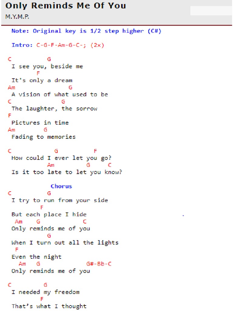 Only Reminds Me of You | PDF
