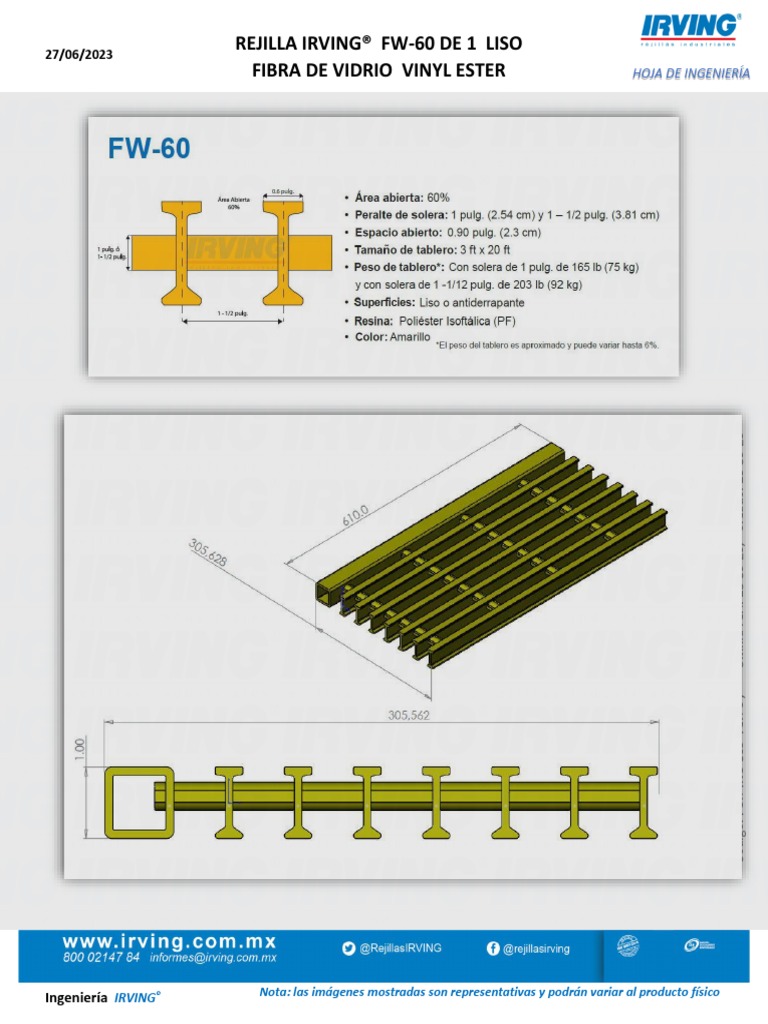 FT Escalon Fw60 Rejilla Irving | PDF
