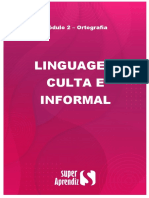 Aula 1 - Linguagem Culta e Informal