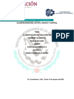 Clasificación de Activo, Pasivo y Capital