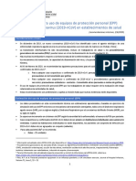 Requirements PPE Coronavirus 2020-02-07 Spa