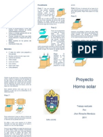 Proyecto Horno Solar