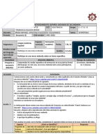 Plan de Clase Semana 22 Mesas Redondas Segundo de Secundaria