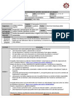 Plan de Clase Semana 18 Documentos Legales Español Segundo de Secundaria