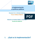 La Implementación de Políticas Públicas, 1 de Julio de 2020 (Espinoza)