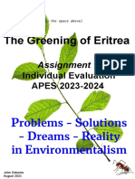 Assignment 1: The Greening of Eritrea
