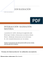 2) Interaccion RX y Materia