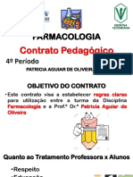 Contrato Pedagógico - Farmacologia Veterinária