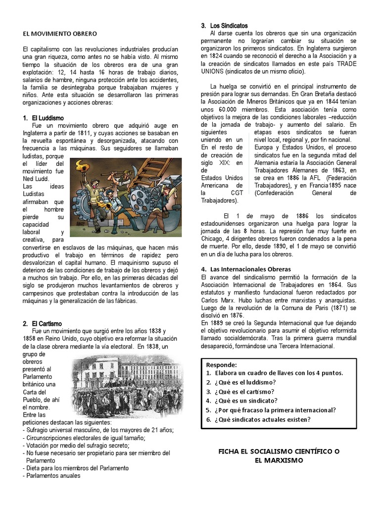 El Movimiento Obrero PDF