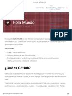 Hola Mundo Guías de GitHub